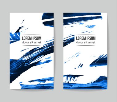 Soyut grunge fırça vuruşları, vektör arka plan