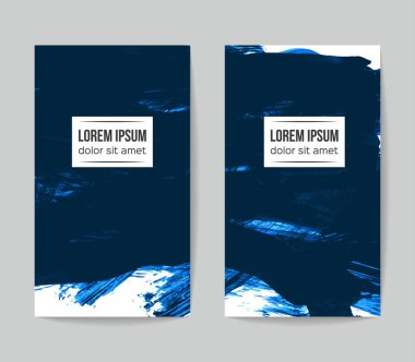 Soyut grunge fırça vuruşları, vektör arka plan