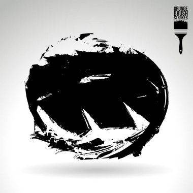Soyut grunge fırça vuruşları, vektör arka plan