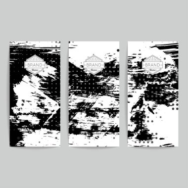 Soyut fırça vuruşları, vektör arka planı