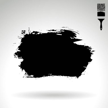 Soyut grunge fırça vuruşları, vektör arka plan