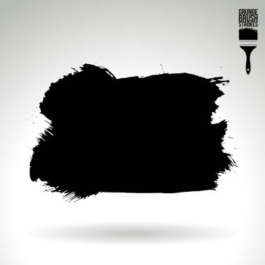 Soyut grunge fırça vuruşları, vektör arka plan