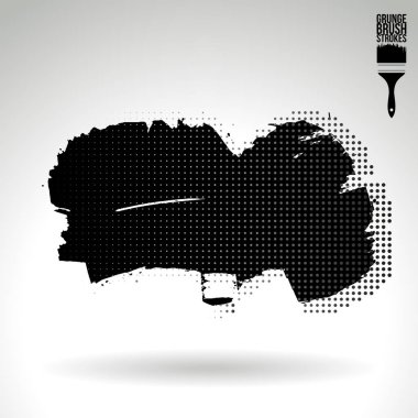 Soyut fırça vuruşları, vektör arka planı