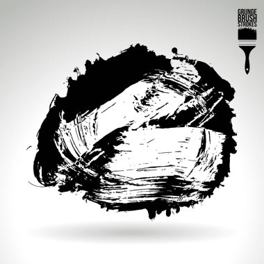 fırça vuruş siyah vektör arka plan