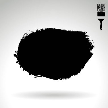 Soyut grunge fırça vuruşları, vektör arka plan
