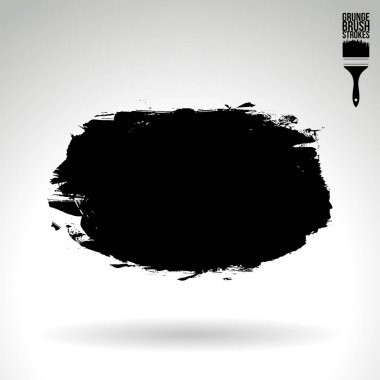 Soyut grunge fırça vuruşları, vektör arka plan