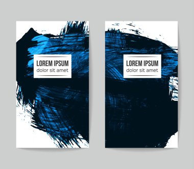 Soyut fırça vuruşları, vektör arka planı