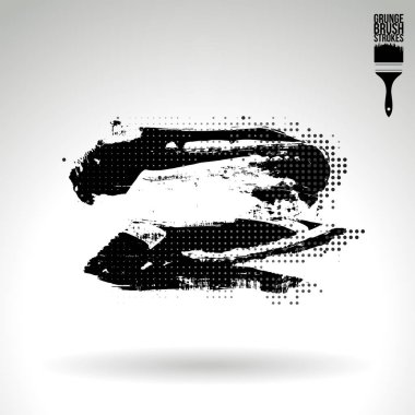 Soyut fırça vuruşları, vektör arka planı