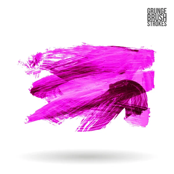 Abstract Pink Grunge Brush Strokes Vector Illustration — Stock Vector