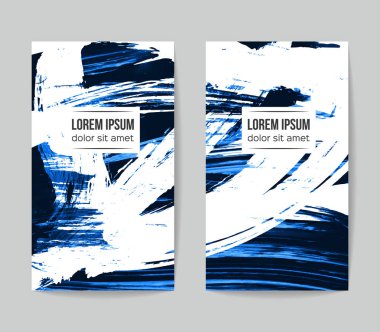 Soyut grunge fırça vuruşları, vektör arka plan