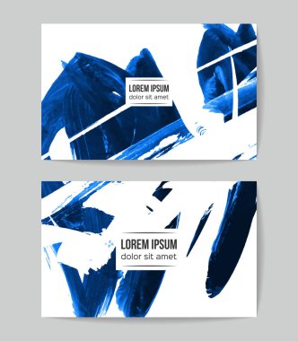 Soyut grunge fırça vuruşları, vektör arka plan