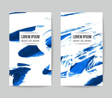 Soyut grunge fırça vuruşları, vektör arka plan