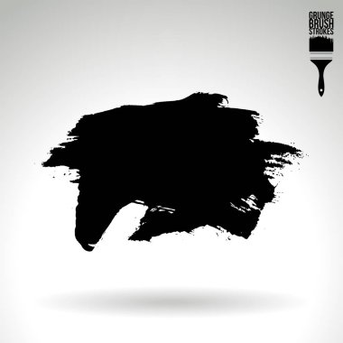 Soyut grunge fırça vuruşları, vektör arka plan