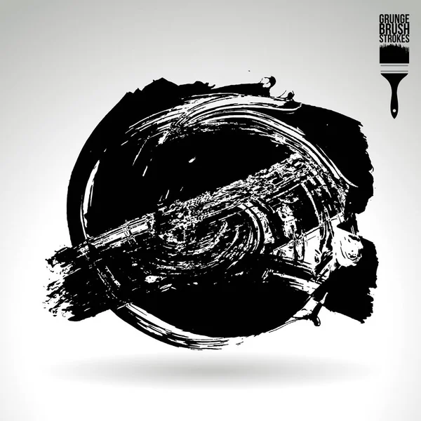 Soyut grunge fırça vuruşları, vektör arka plan