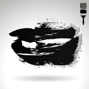 Soyut fırça vuruşları, vektör arka planı