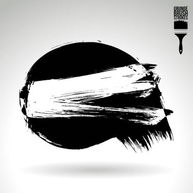 Soyut grunge fırça vuruşları, vektör arka plan