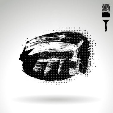 Soyut fırça vuruşları, vektör arka planı