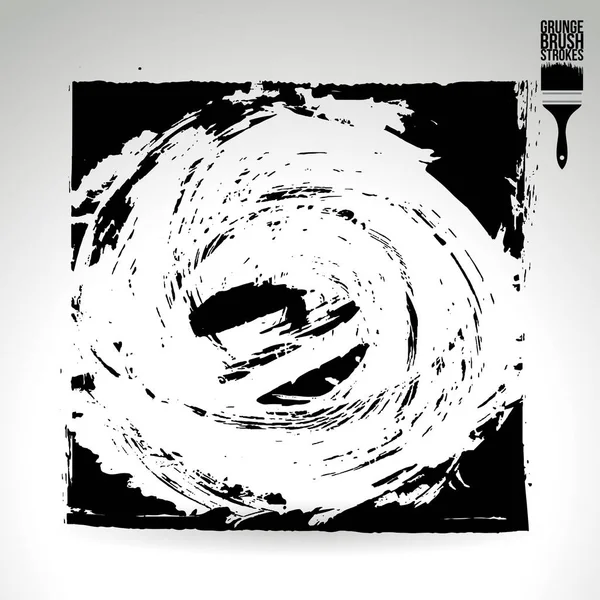 Pincel Blanco Negro Abstracto Simple Salpicaduras Banner Vectores — Archivo Imágenes Vectoriales