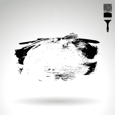 Soyut grunge fırça vuruşları, vektör arka plan