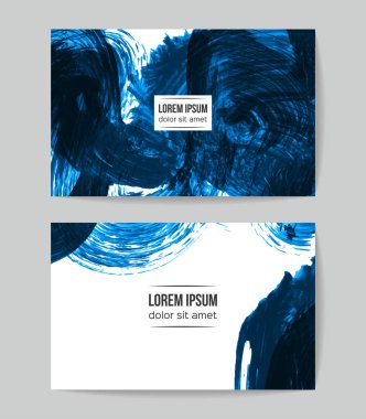 Soyut grunge fırça vuruşları, vektör arka plan