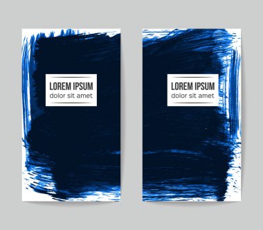 Soyut grunge fırça vuruşları, vektör arka plan