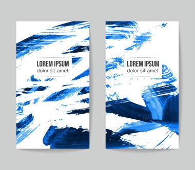 Soyut grunge fırça vuruşları, vektör arka plan