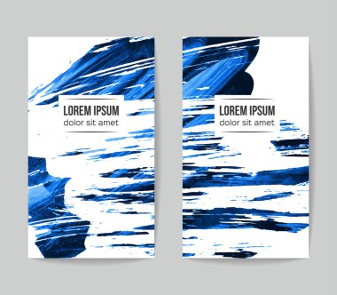 Soyut grunge fırça vuruşları, vektör arka plan