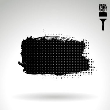 Soyut fırça vuruşları, vektör arka planı