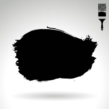 Soyut grunge fırça vuruşları, vektör arka plan