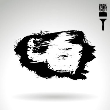 Soyut grunge fırça vuruşları, vektör arka plan