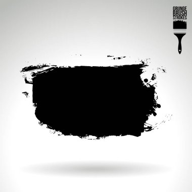 Soyut grunge fırça vuruşları, vektör arka plan