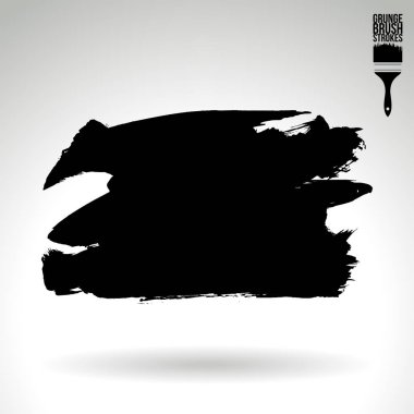 Soyut grunge fırça vuruşları, vektör arka plan