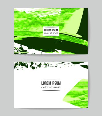 soyut yeşil grunge fırça darbeleri, vektör arka plan