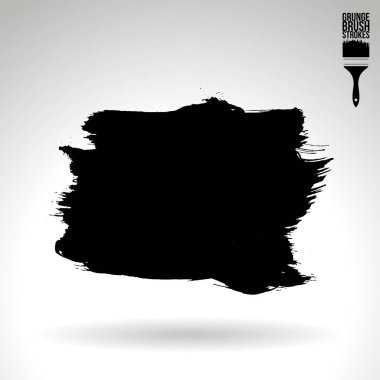 Soyut grunge fırça vuruşları, vektör arka plan
