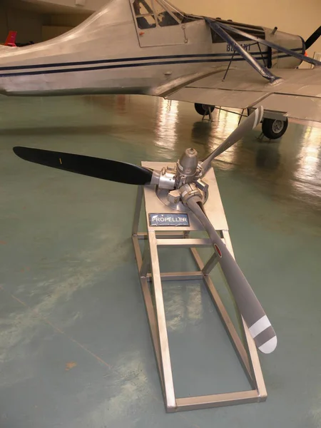 Hal航空航天博物馆一架飞机的螺旋桨 — 图库照片