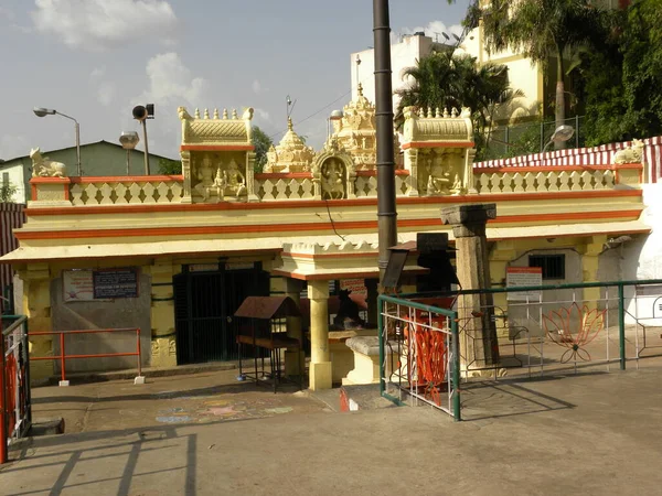 Sri Gavi Gangadhareshwara Tempel Gavipuram Guttahalli Einer Der Uralten Höhlentempel — Stockfoto