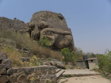 Kalenin antik kalıntıları, Golconda kalesi. 