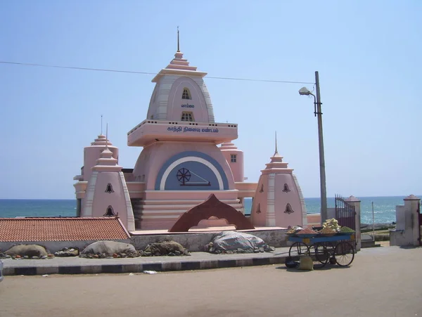 Mahatma Gandhi Memorial Mandapam Kanyakumari Foi Construído Local Onde Urna — Fotografia de Stock