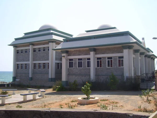 Fehér Zöld Színű Kupola Alakú Épület Kamarajar Manimandapam Szentelt Kamaraj — Stock Fotó