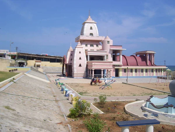 Меморіал Махатма Ганді Мандапам Каньякумарі Був Побудований Місці Урна Попелом — стокове фото