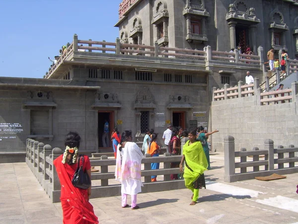 Dhyana Mandapam Meditationshalle Mit Sechs Angrenzenden Räumen Vivekananda Rock Memorial — Stockfoto