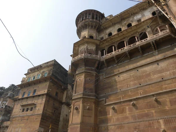 Bâtiments Anciens Dans Les Ghats Varanasi — Photo