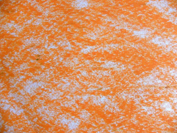 Oranje Kleur Olie Pastel Textuur Achtergrond — Stockfoto