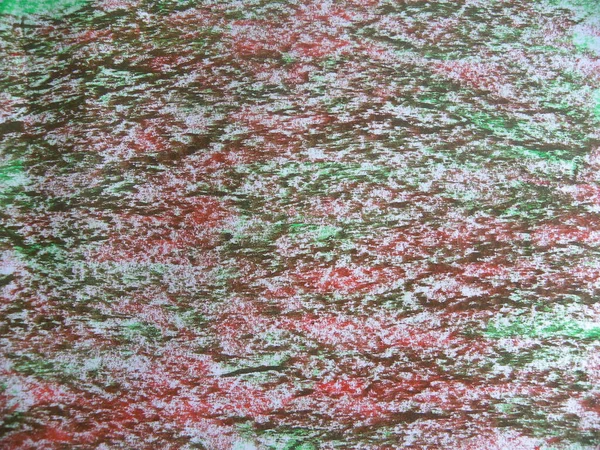Röd Och Grön Färg Olja Pastell Texturerad Bakgrund — Stockfoto