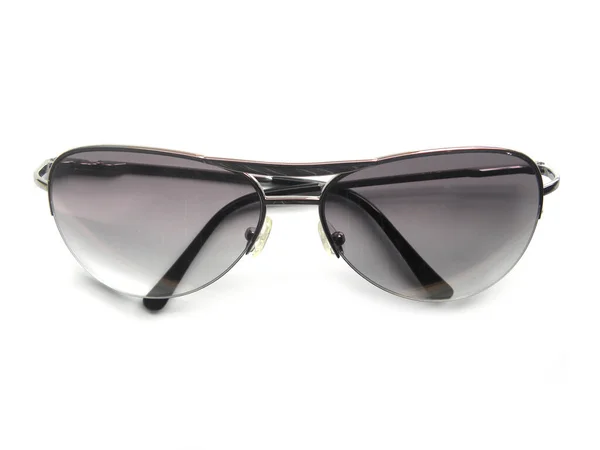 Gray Color Sunglasses White Background — Stock Photo, Image