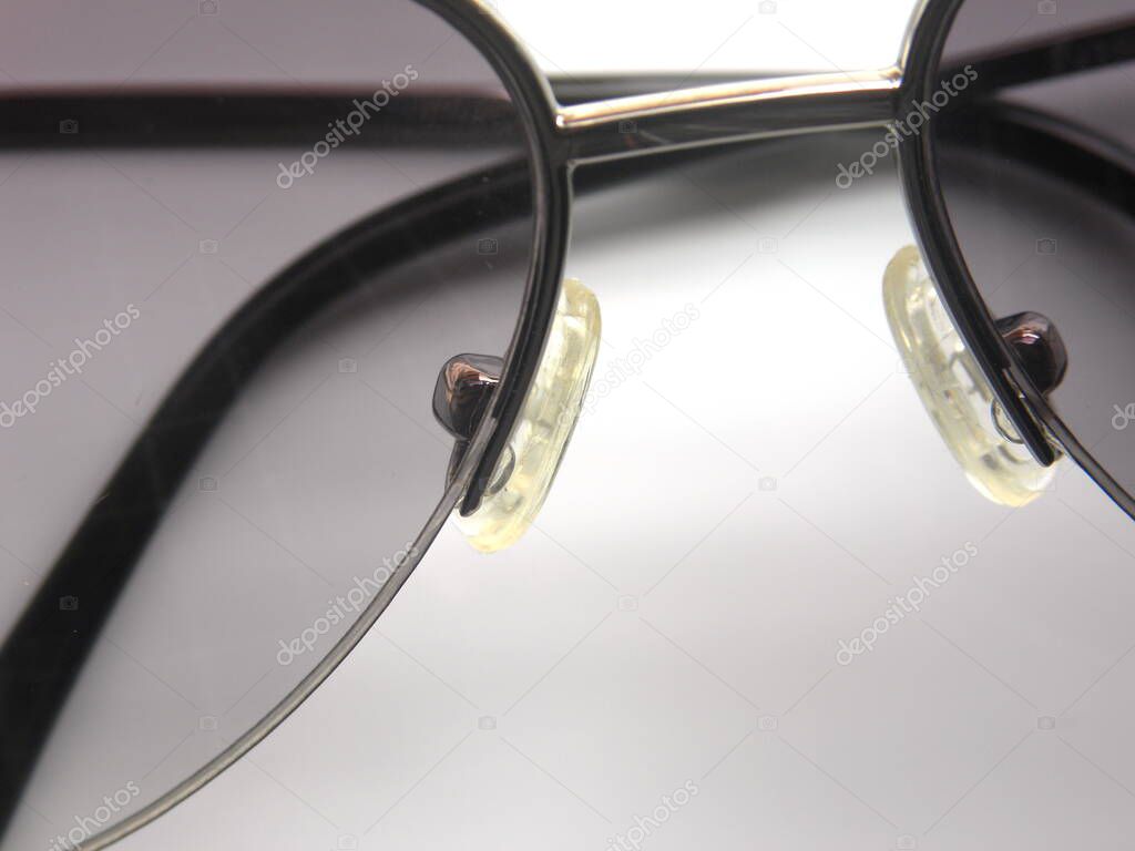 Close up of gray color sunglasses