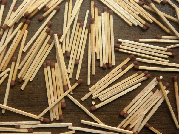 Many Wooden Match Sticks — Stock Photo, Image