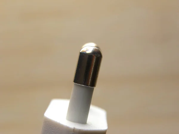 Pin Von Pin Weißer Stecker — Stockfoto