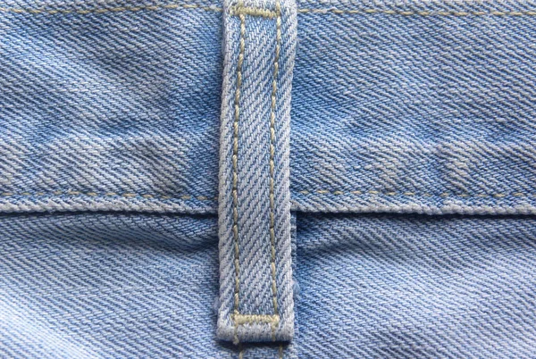 Laço Cinto Jeans Cor Azul Claro — Fotografia de Stock