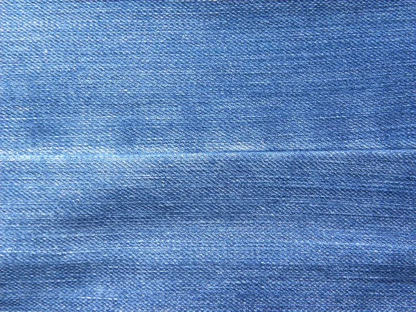 Couture Jeans Denim Couleur Bleue — Photo